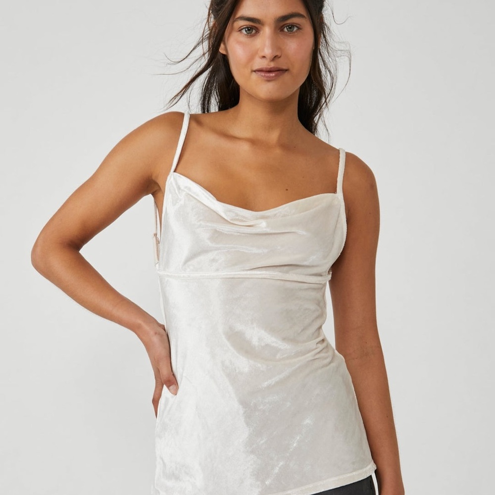 NWT Free People Intimately All Night Velvet Top